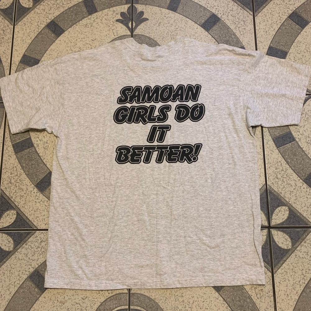 Vintage Samoan Girls Do It Better Spellout Tee XXL